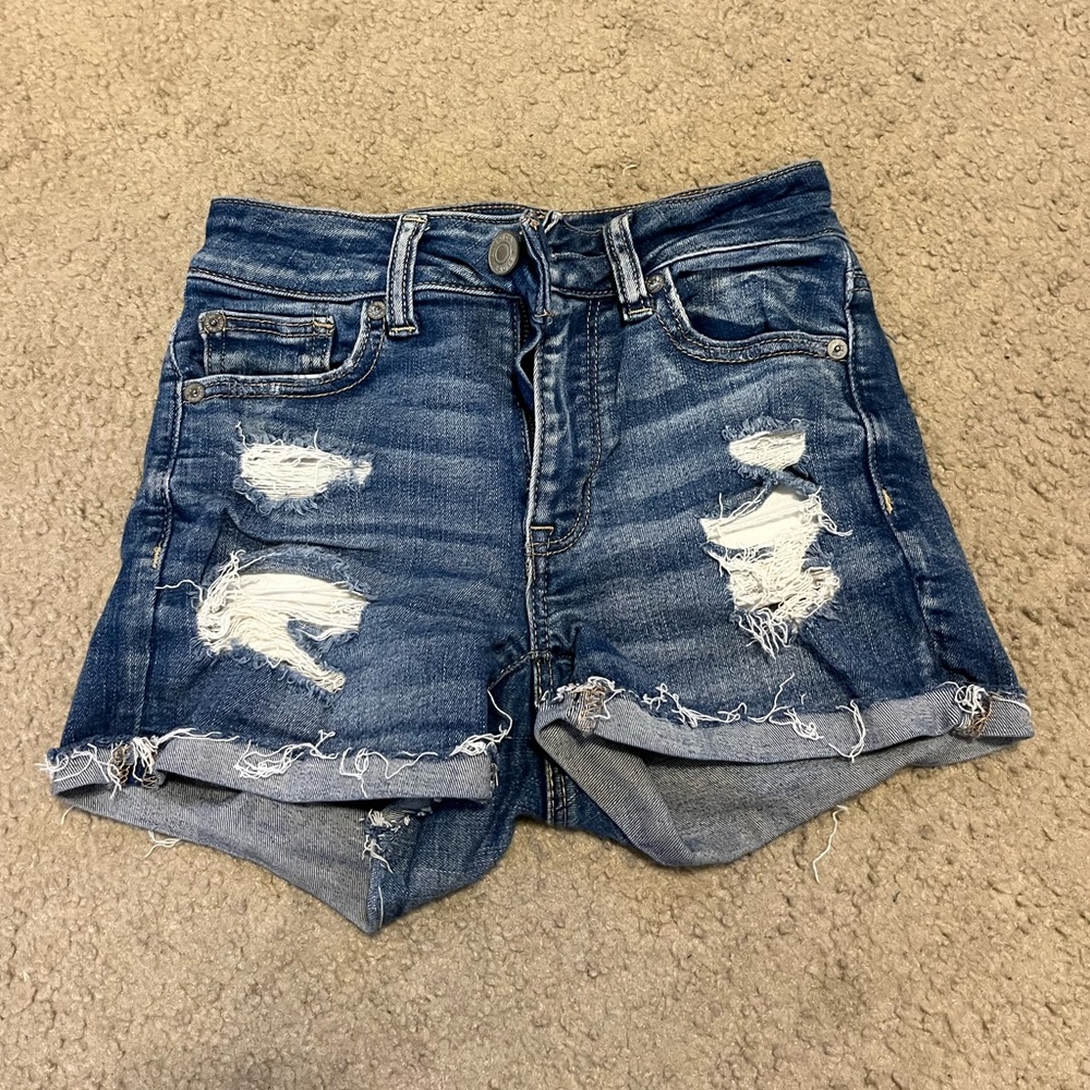 American Eagle High Rise Fitted Shorts